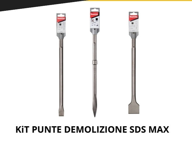 Kit punte demolizione Makita SDS Max