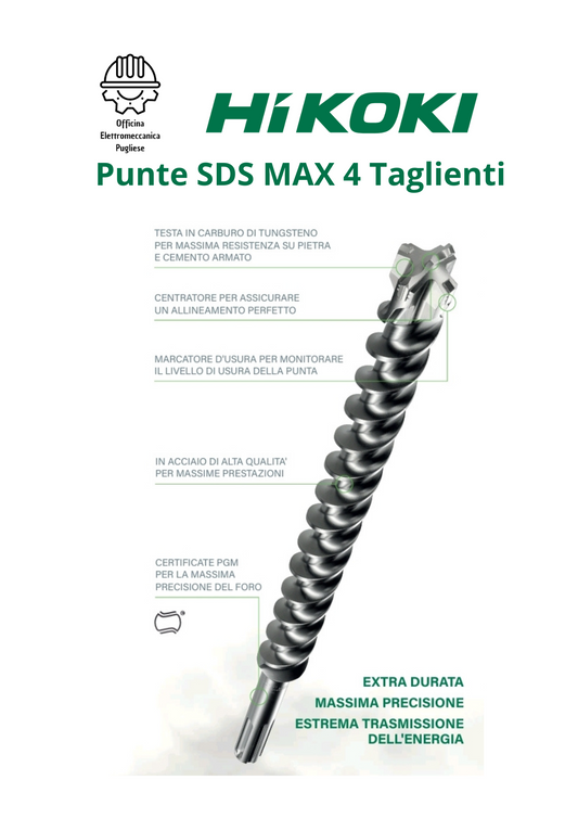 Punte SDS Max 4T Hikoki